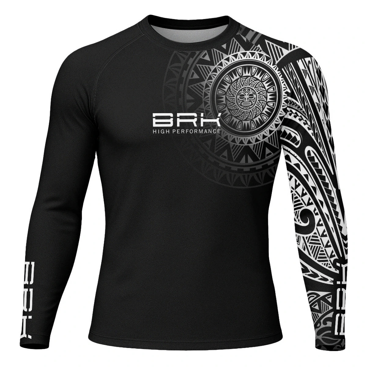 Camisa UV50 Segunda Pele Brk Maori Preto e Branco - Brk Fishing