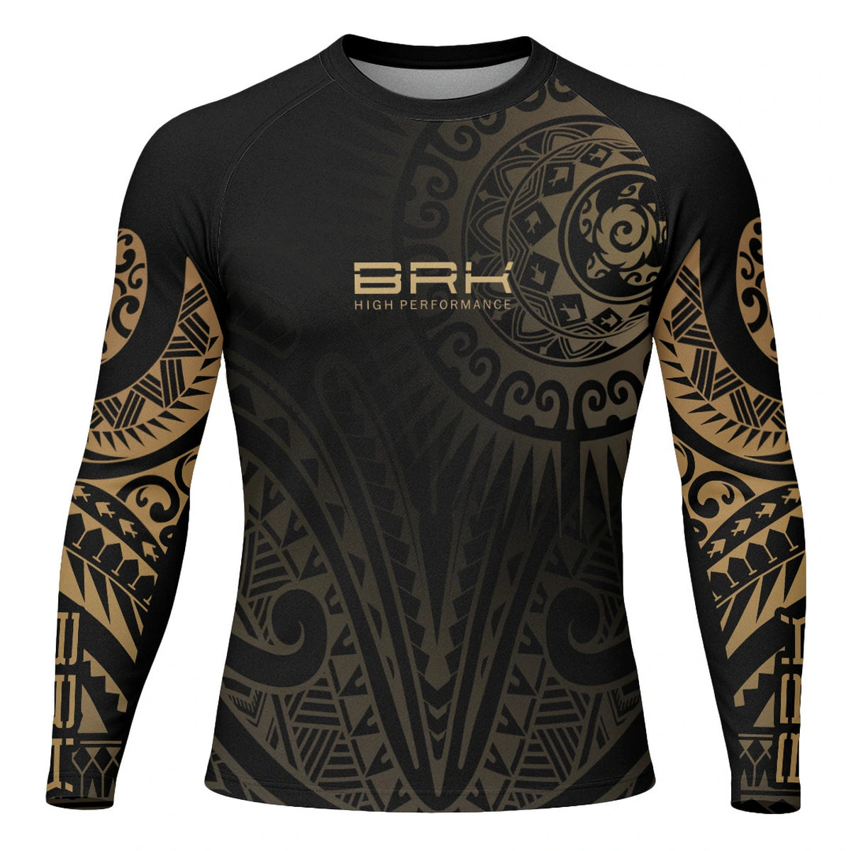 Camisa UV50 Segunda Pele Brk Maori Preto e Bege - Brk Fishing