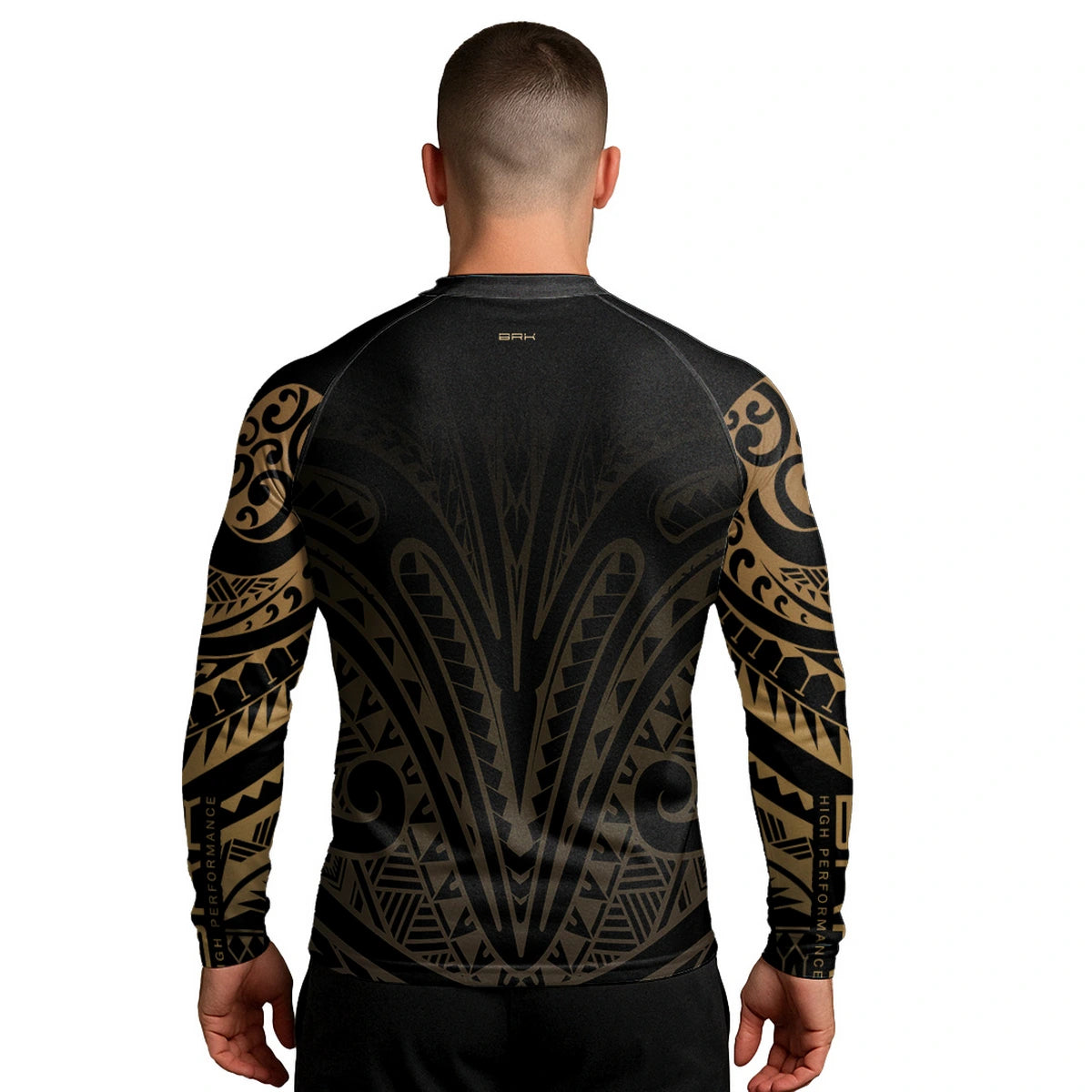 Camisa UV50 Segunda Pele Brk Maori Preto e Bege - Brk Fishing