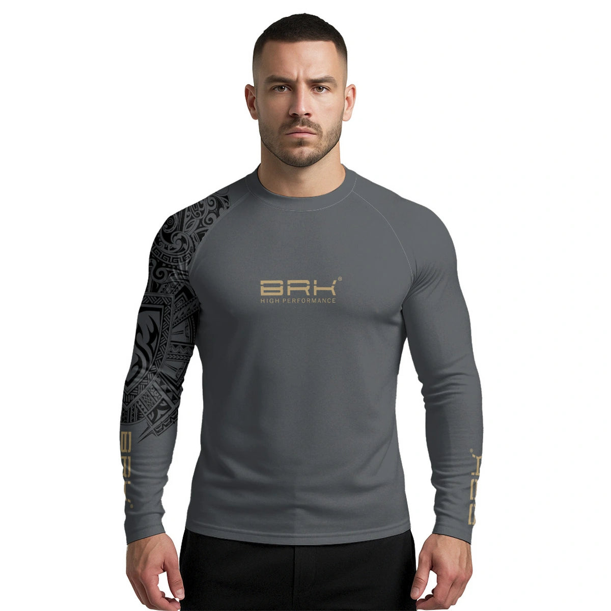 Camisa UV50 Segunda Pele Brk Maori Sport Cinza - Brk Fishing