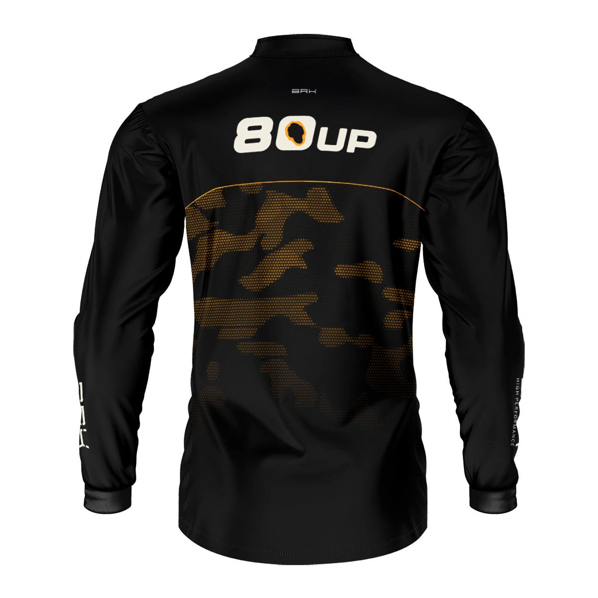 Camisa de Pesca Brk 80UP Camuflada Amarela com Proteção UV50 - Brk Fishing