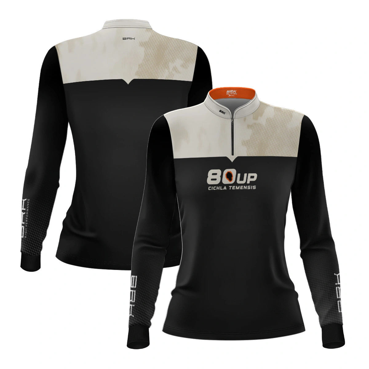 Camisa de Pesca Feminina Brk 80UP Branca com Proteção UV50 - Brk Fishing