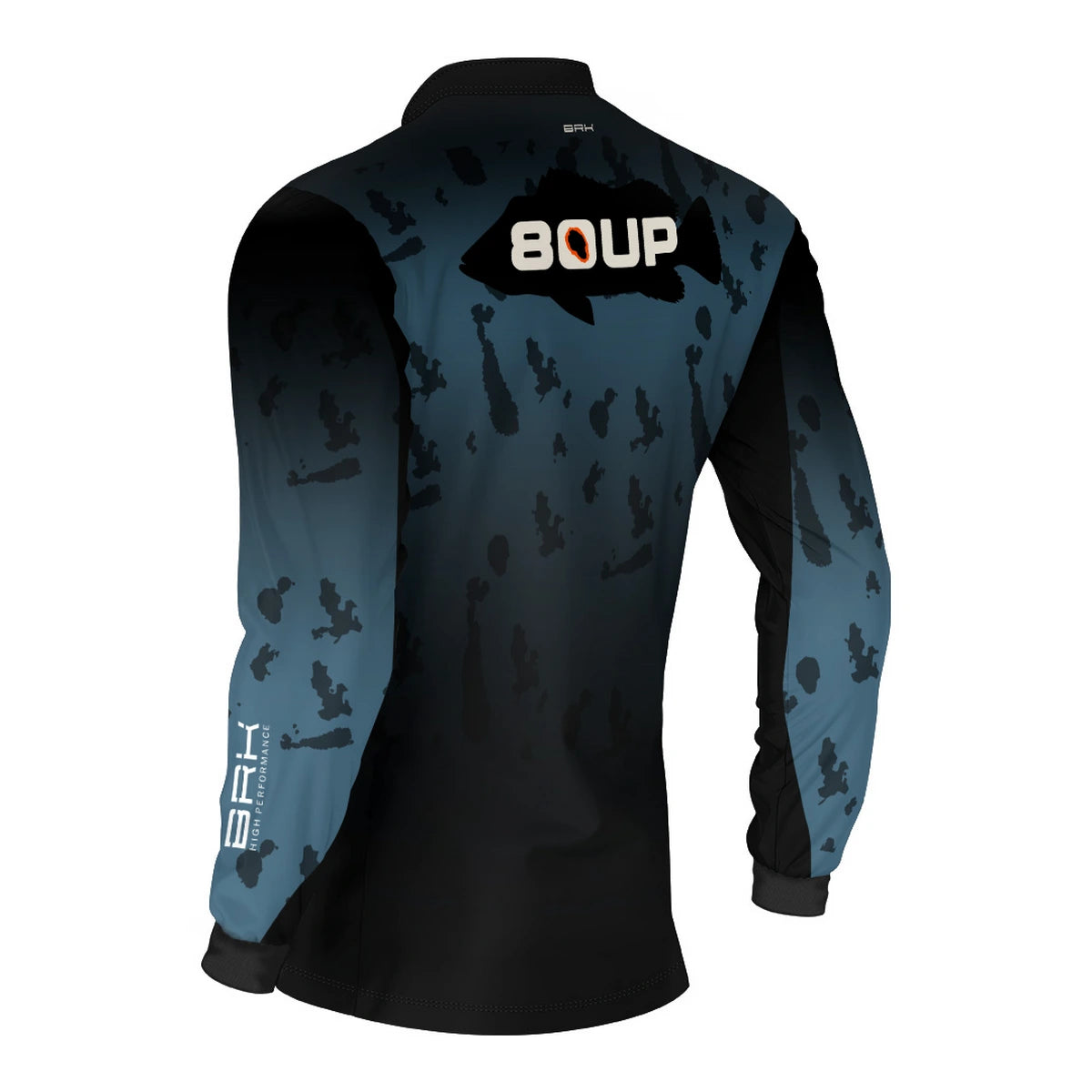 Camisa de Pesca Brk 80UP Azul com Proteção UV50 - Brk Fishing