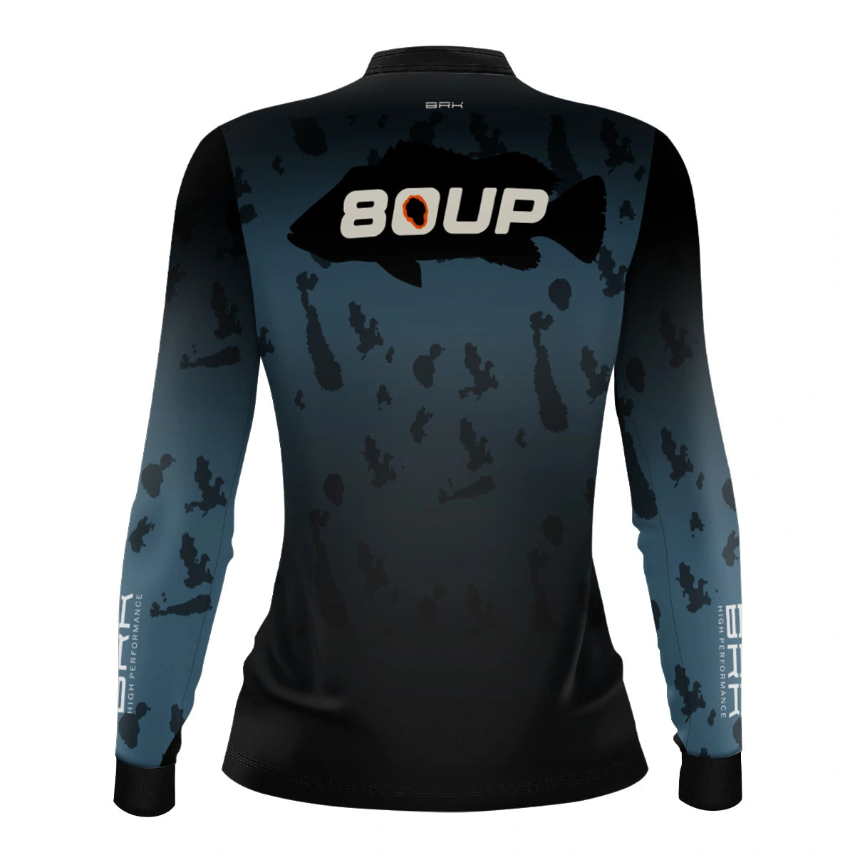 Camisa de Pesca Feminina Brk 80UP Azul com Proteção UV50 - Brk Fishing
