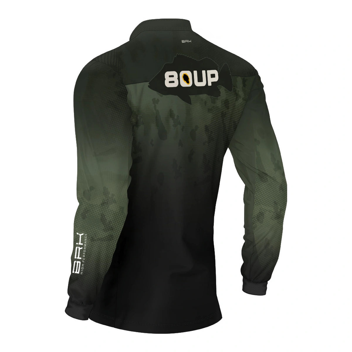 Camisa de Pesca Brk 80UP Verde com Proteção UV50 - Brk Fishing
