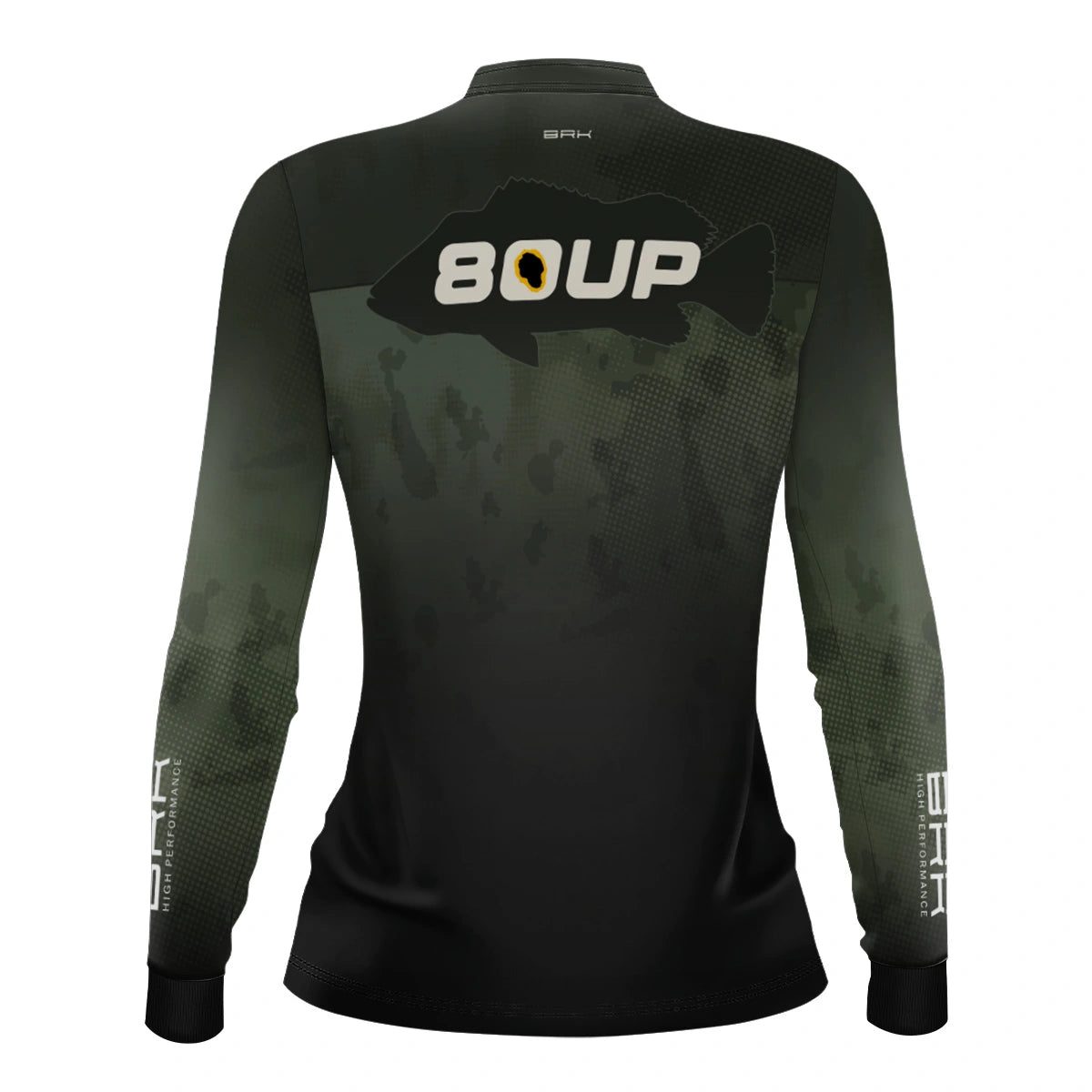 Camisa de Pesca Feminina Brk 80UP Verde com Proteção UV50 - Brk Fishing