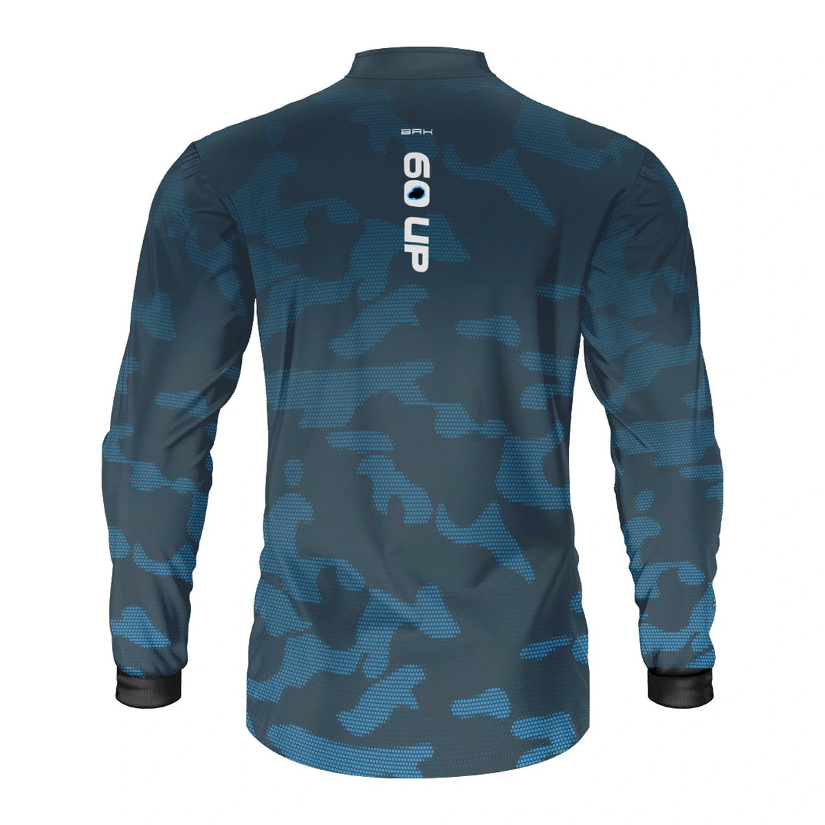 Camisa de Pesca Brk 60UP Camuflada Azul com Proteção UV50 - Brk Fishing