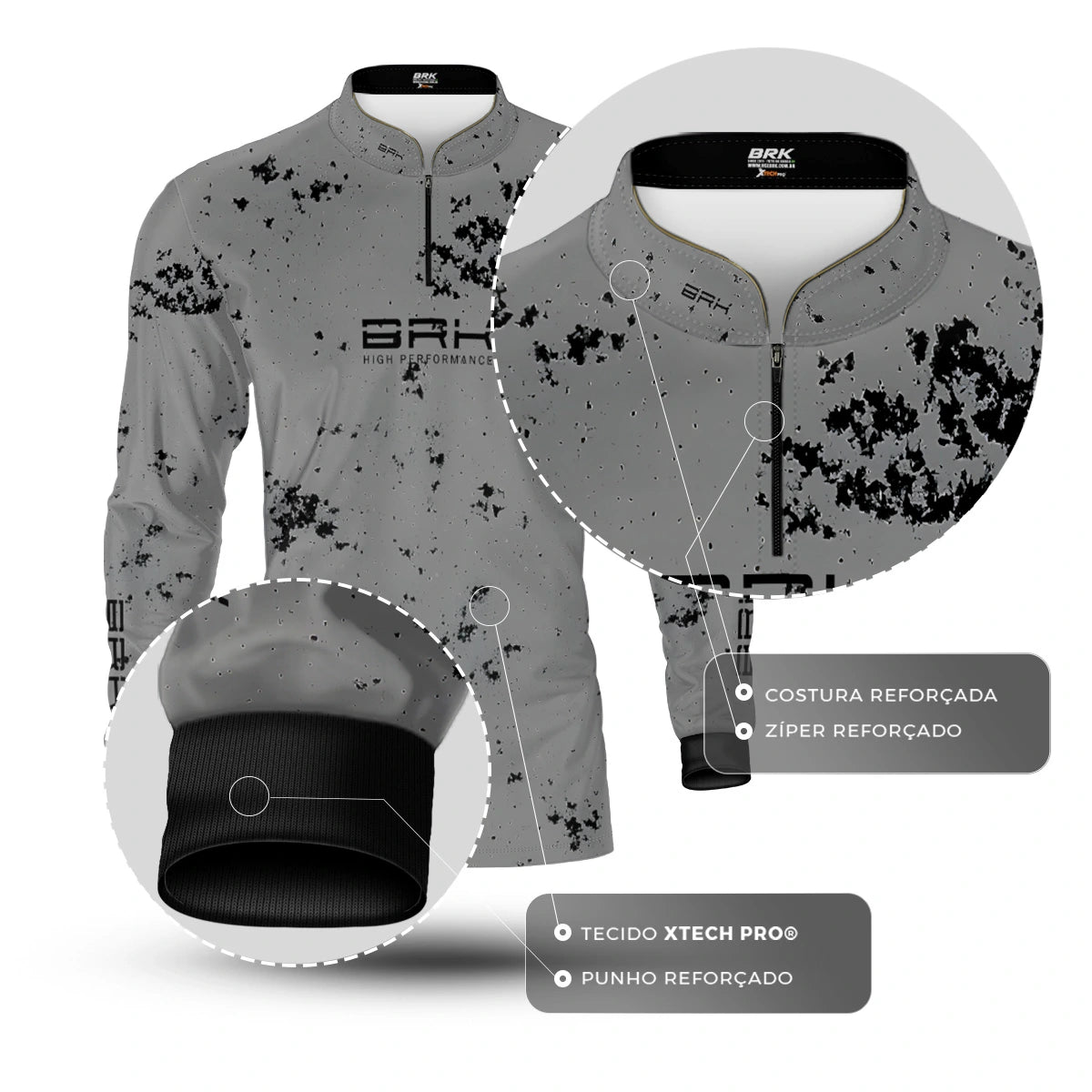 Camisa de Pesca Brk USA Fishing com Proteção UV50 - Brk Fishing