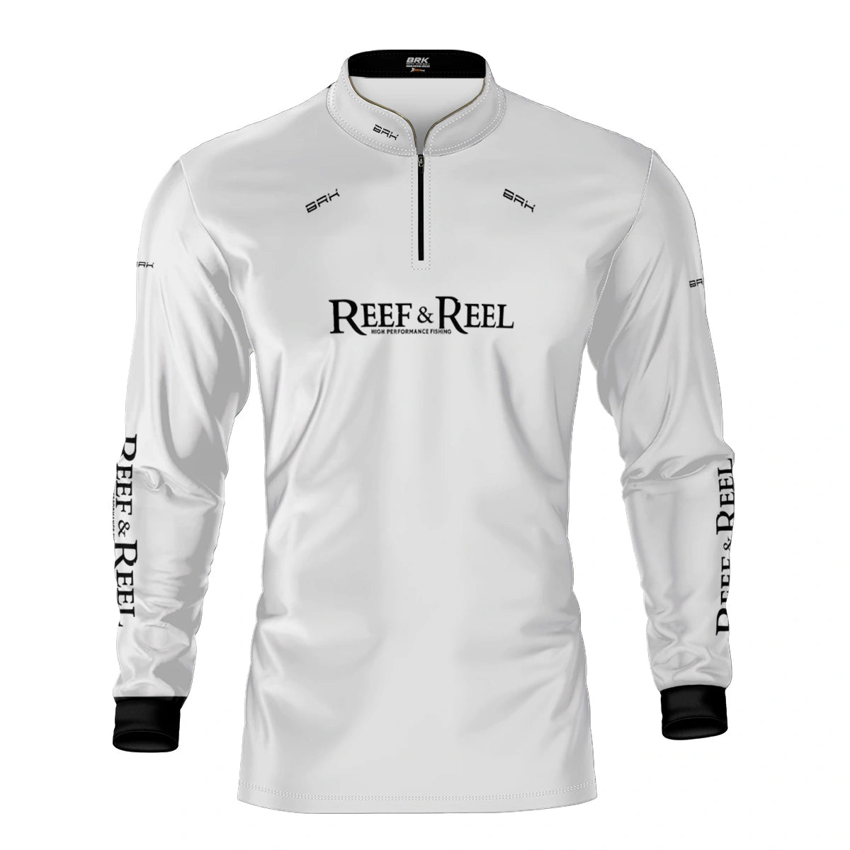 Camisa de Pesca Brk Reef & Reel High Perfomance Branca com Proteção UV50 - Brk Fishing