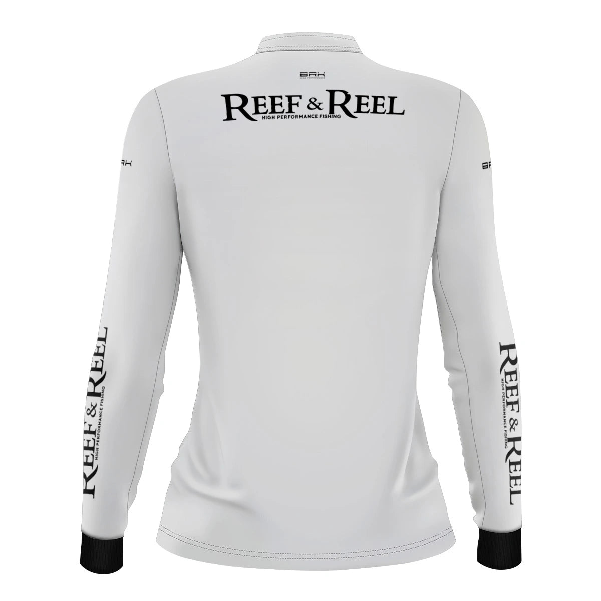 Camisa de Pesca Feminina Brk Reef & Reel High Perfomance Branca com Proteção UV50 - Brk Fishing
