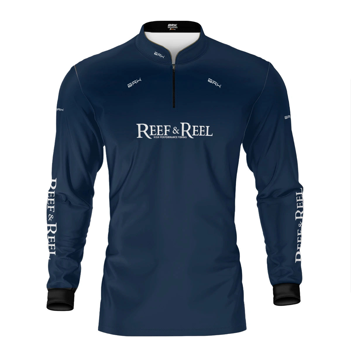 Camisa de Pesca Brk Reef & Reel High Perfomance Azul com Proteção UV50 - Brk Fishing