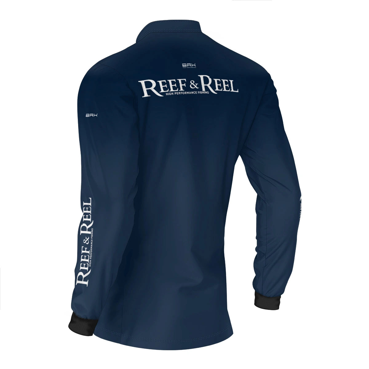 Camisa de Pesca Brk Reef & Reel High Perfomance Azul com Proteção UV50 - Brk Fishing