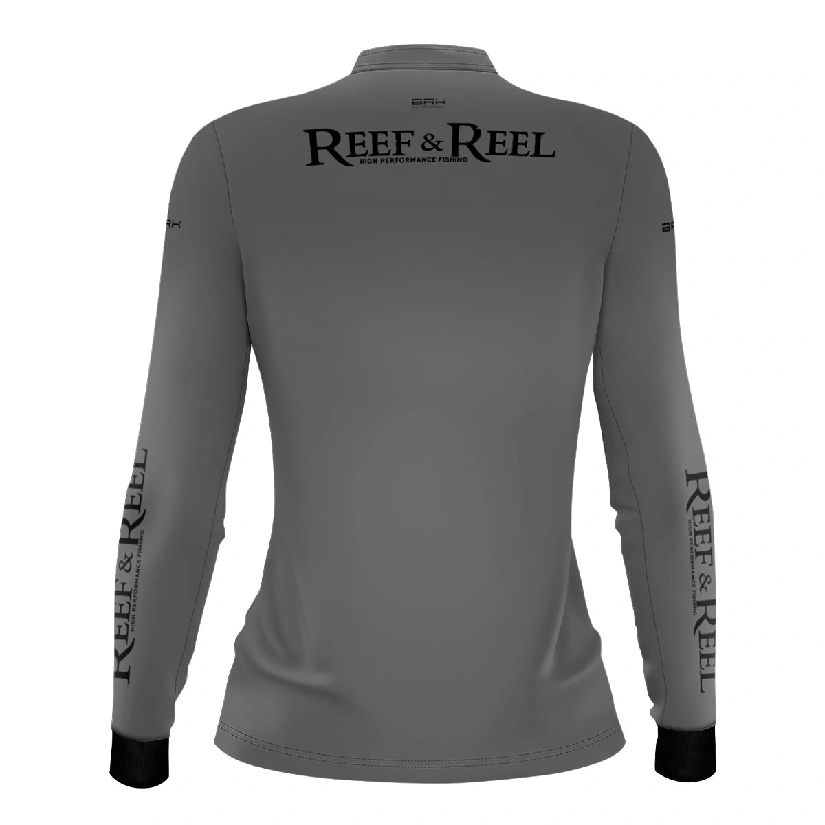 Camisa de Pesca Feminina Brk Reef & Reel High Perfomance Cinza com Proteção UV50 - Brk Fishing