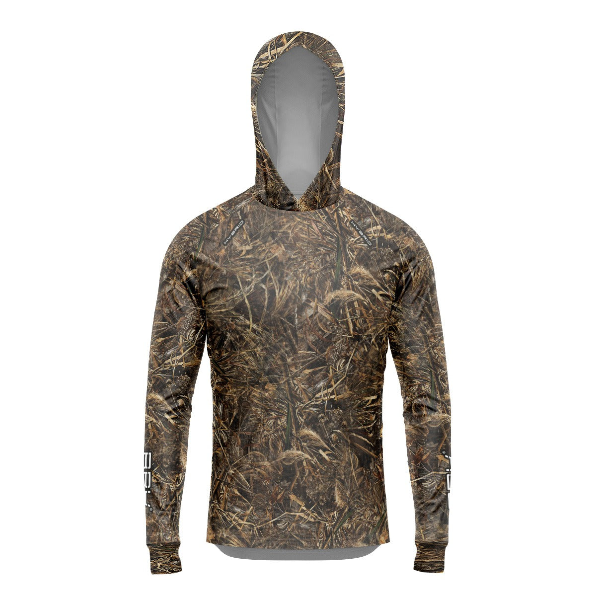 Camisa de Pesca Brk com Luva e Capuz Hybrid Realtree com Proteção Solar UV50+ Brk Fishing
