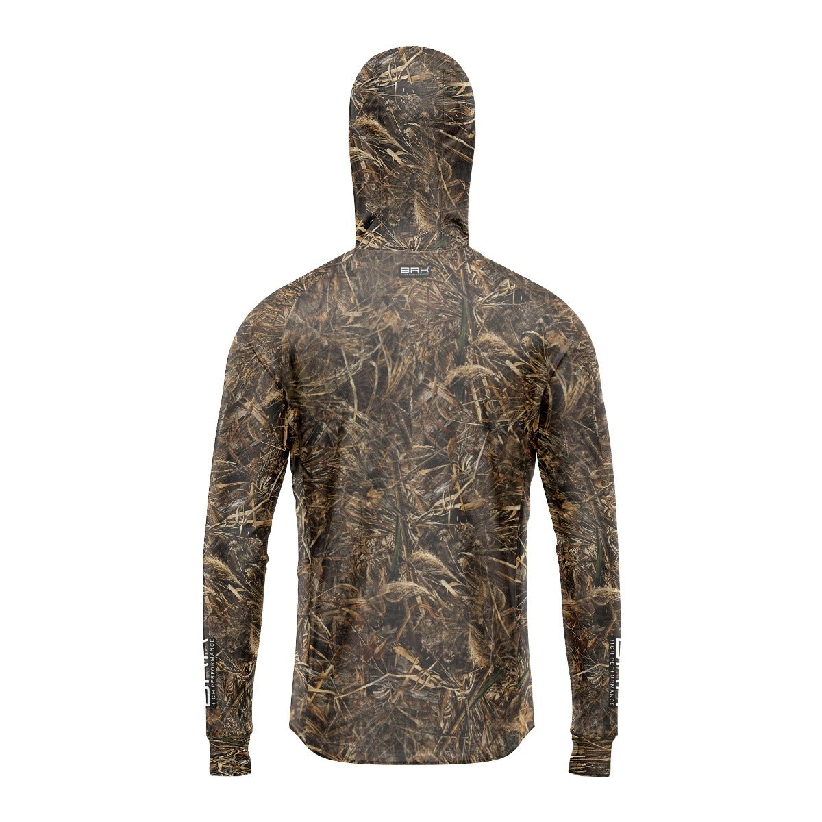 Camisa de Pesca Brk com Luva e Capuz Hybrid Realtree com Proteção Solar UV50+ Brk Fishing