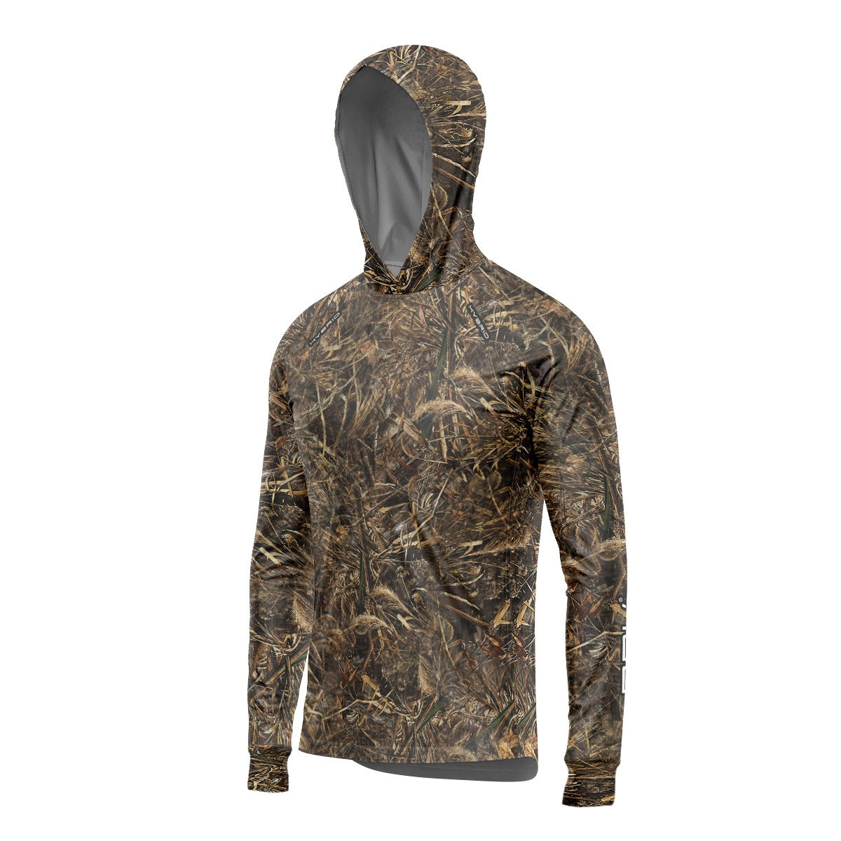 Camisa de Pesca Brk com Luva e Capuz Hybrid Realtree com Proteção Solar UV50+ Brk Fishing