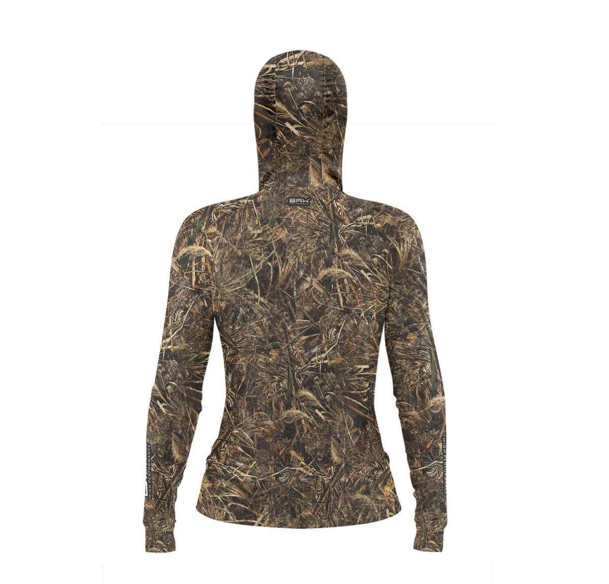 Camisa de Pesca Feminina Brk com Luva e Capuz Hybrid Realtree com Proteção Solar UV50+ Brk Fishing