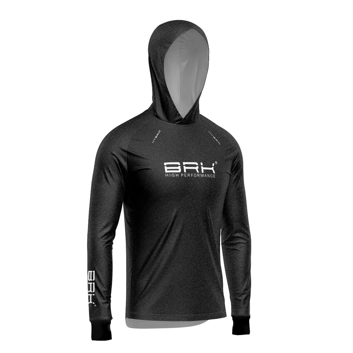Camisa de Pesca Brk com Luva e Capuz Hybrid Granito com Proteção Solar UV50+ Brk Fishing