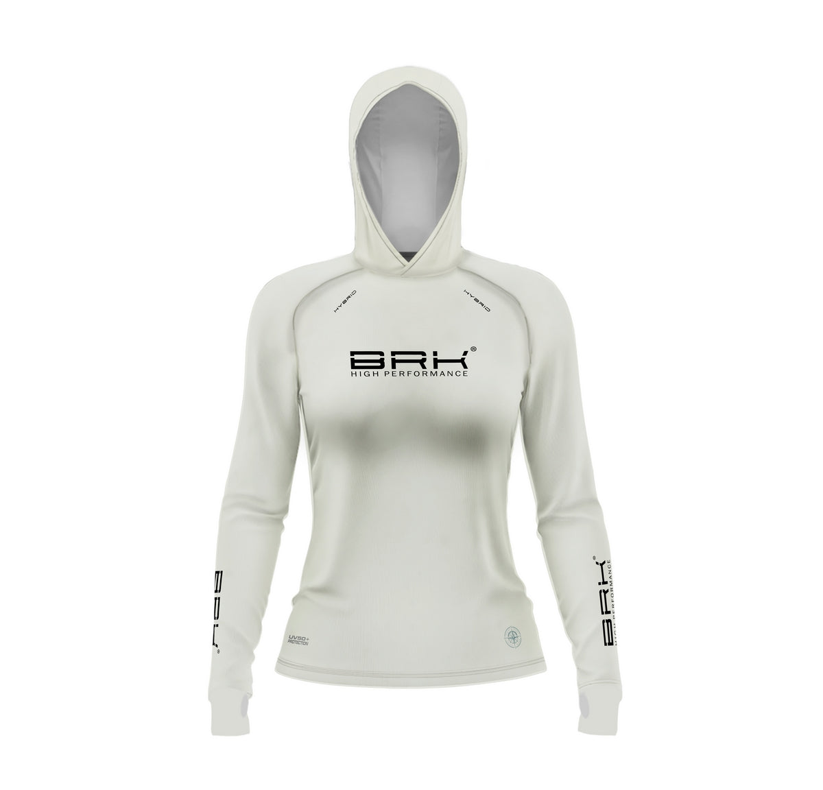 Camisa de Pesca Feminina Brk com Luva e Capuz Hybrid Marine Cruiser com Proteção Solar UV50+ Brk Fishing