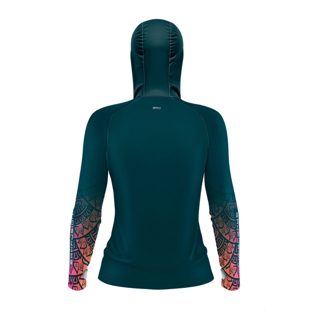 Camisa FusionX Feminina Maori Verde-Azul BRK com Proteção Solar UV50+ - Brk Fishing