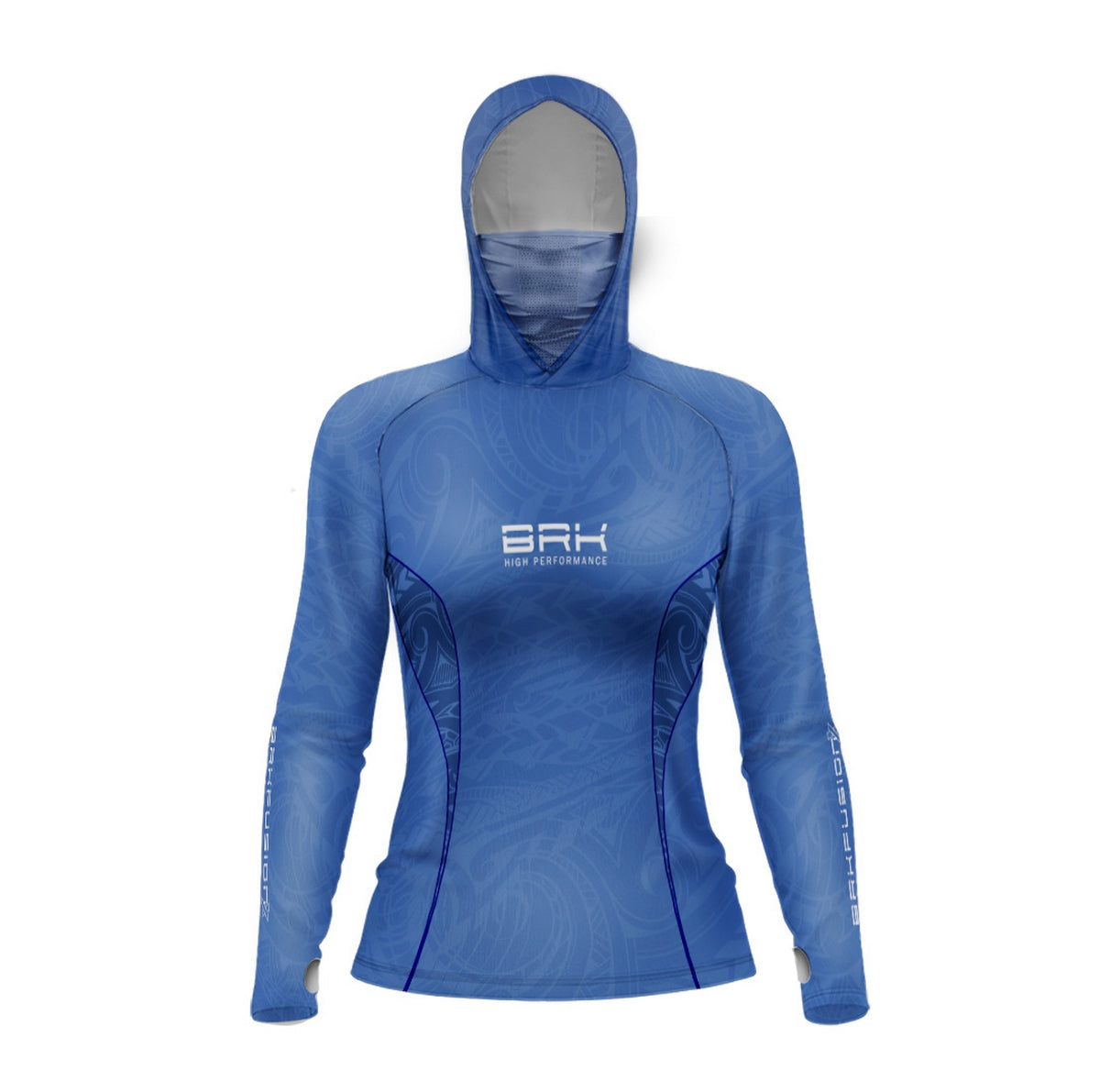 Camisa FusionX Feminina Maori Tribal Deep Ocean BRK com Proteção Solar UV50+ - Brk Fishing