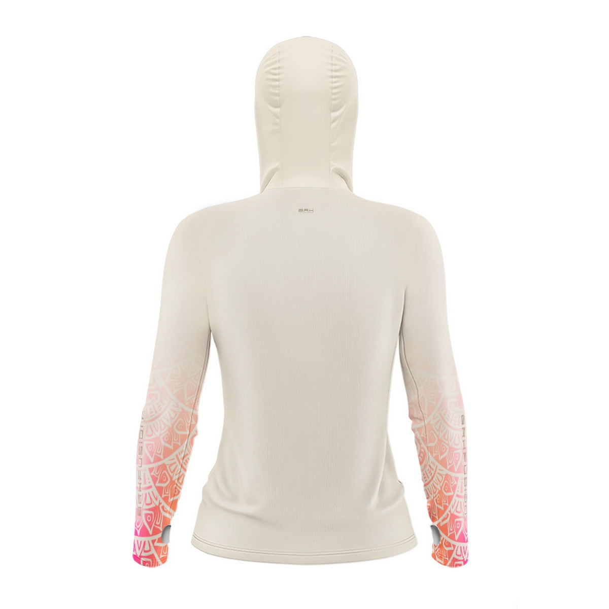 Camisa FusionX Feminina Maori Tribal Rosa-Branca BRK com Proteção Solar UV50+ - Brk Fishing