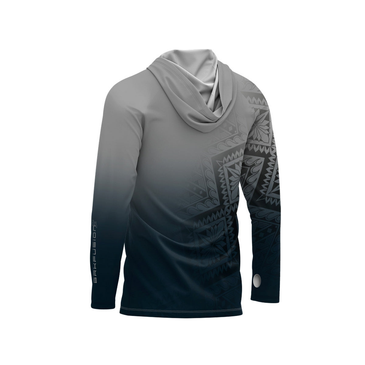 Camisa FusionX Maori Moisaco Branco BRK com Proteção Solar UV50+ - Brk Fishing