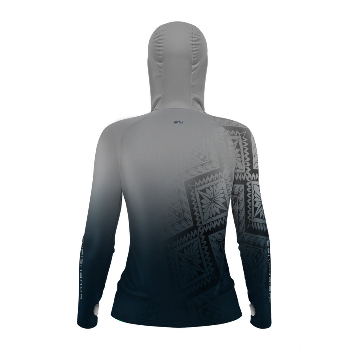Camisa FusionX Feminina Maori Mosaico Cinza BRK com Proteção Solar UV50+ - Brk Fishing