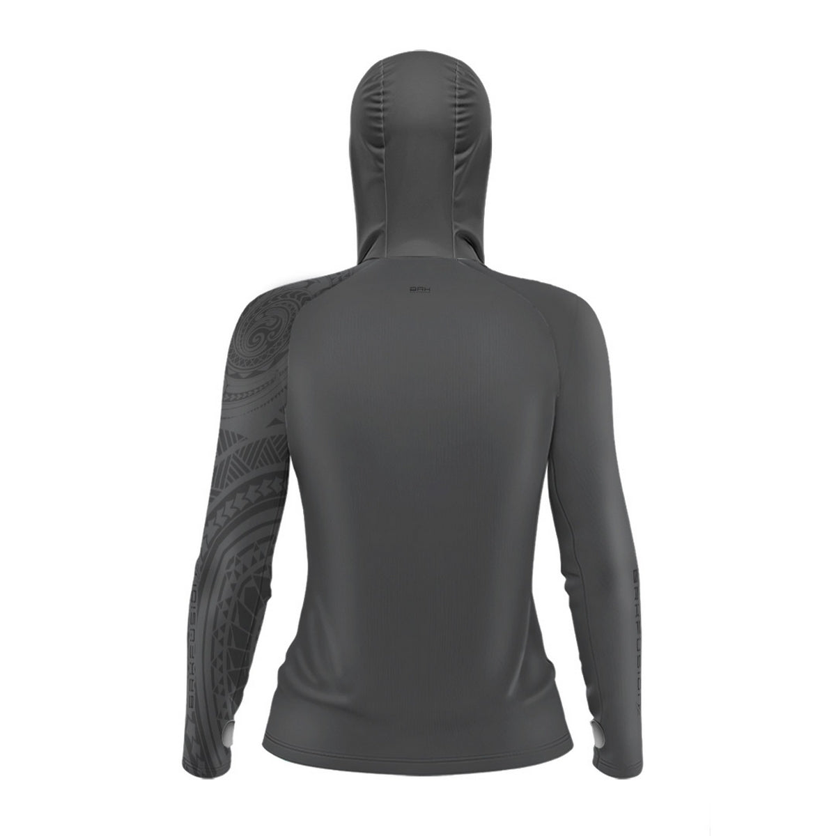 Camisa FusionX Feminina Maori Tribal Cinza BRK com Proteção Solar UV50+ - Brk Fishing