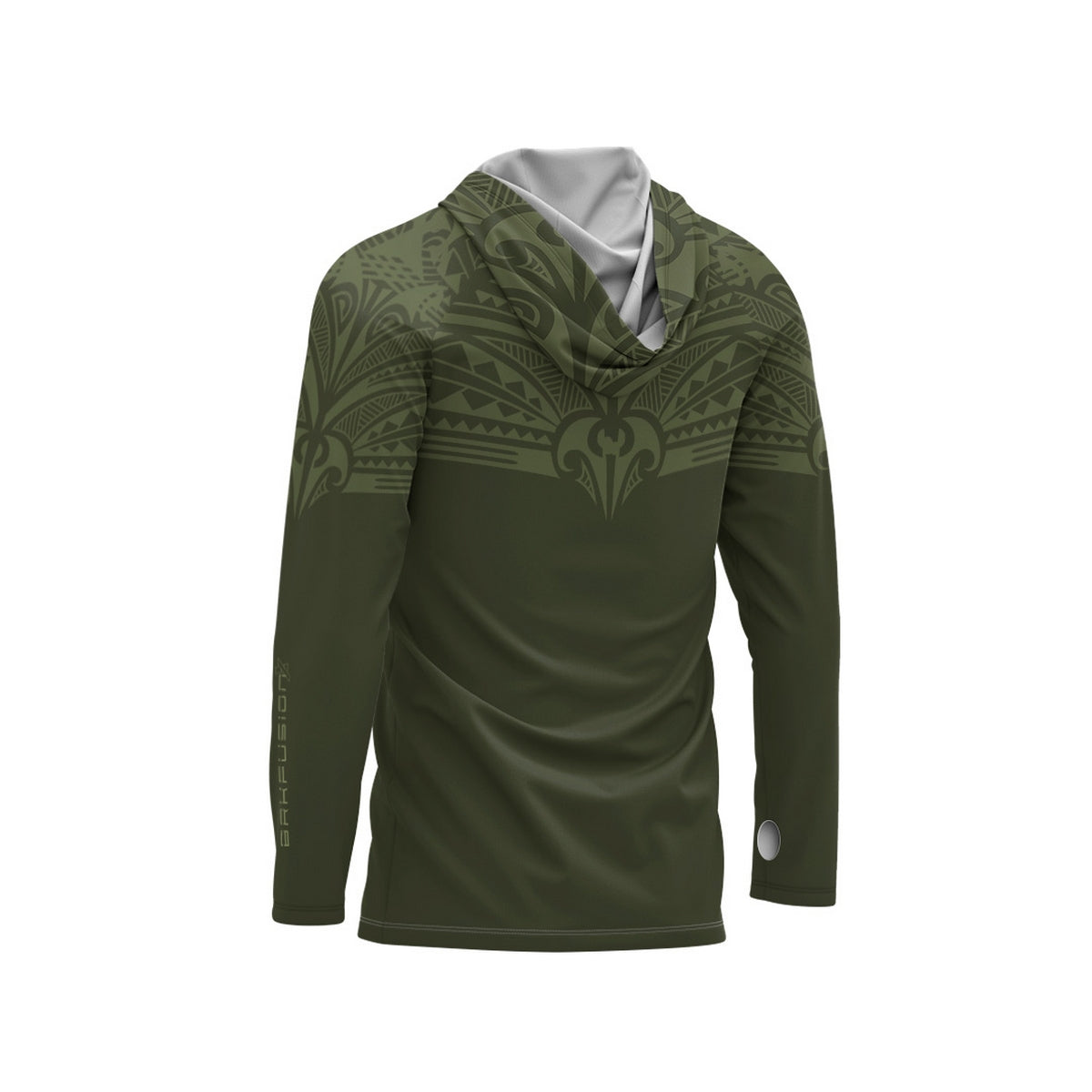 Camisa FusionX Maori Hunter Verde BRK com Proteção Solar UV50+ - Brk Fishing