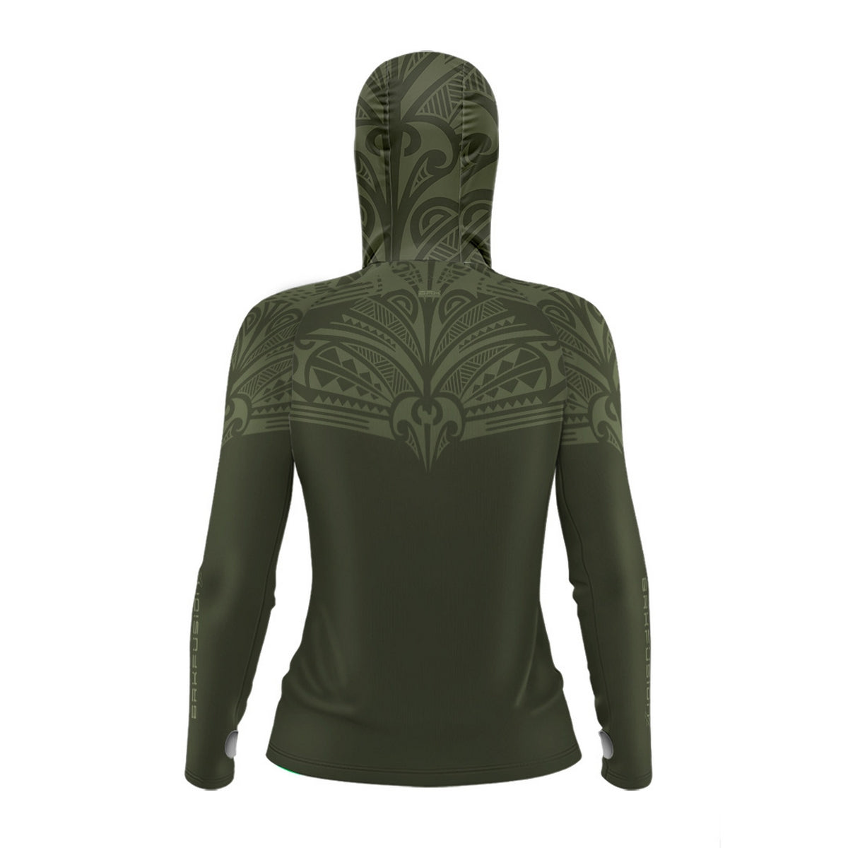 Camisa FusionX Feminina Maori Hunter Verde BRK com Proteção Solar UV50+ - Brk Fishing