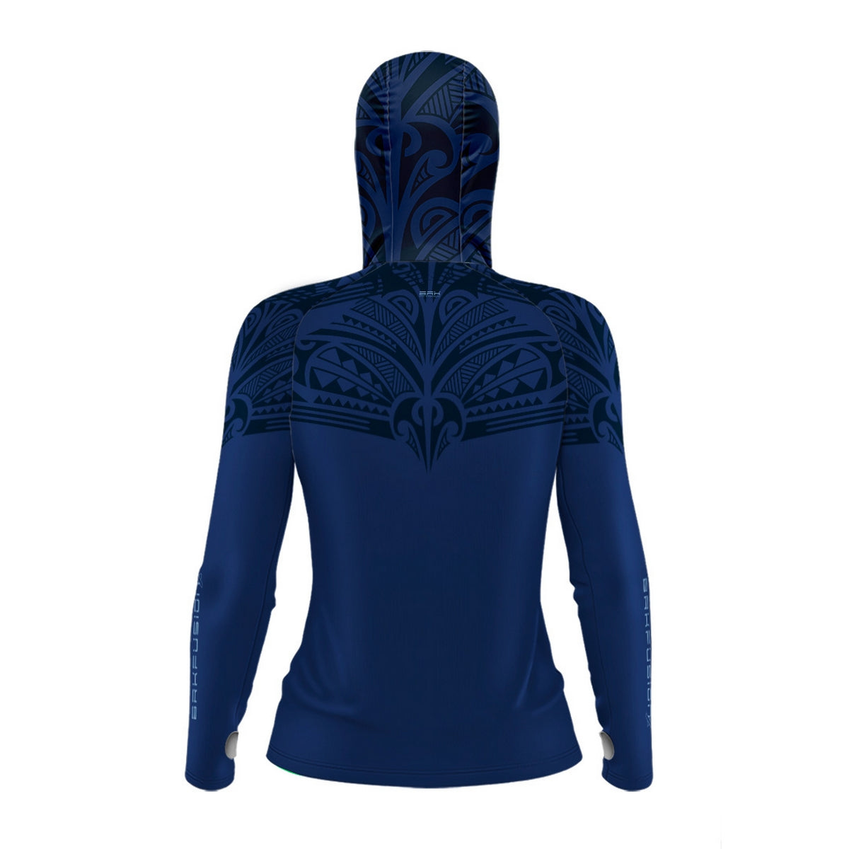 Camisa FusionX Feminina Maori Hunter Azul BRK com Proteção Solar UV50+ - Brk Fishing
