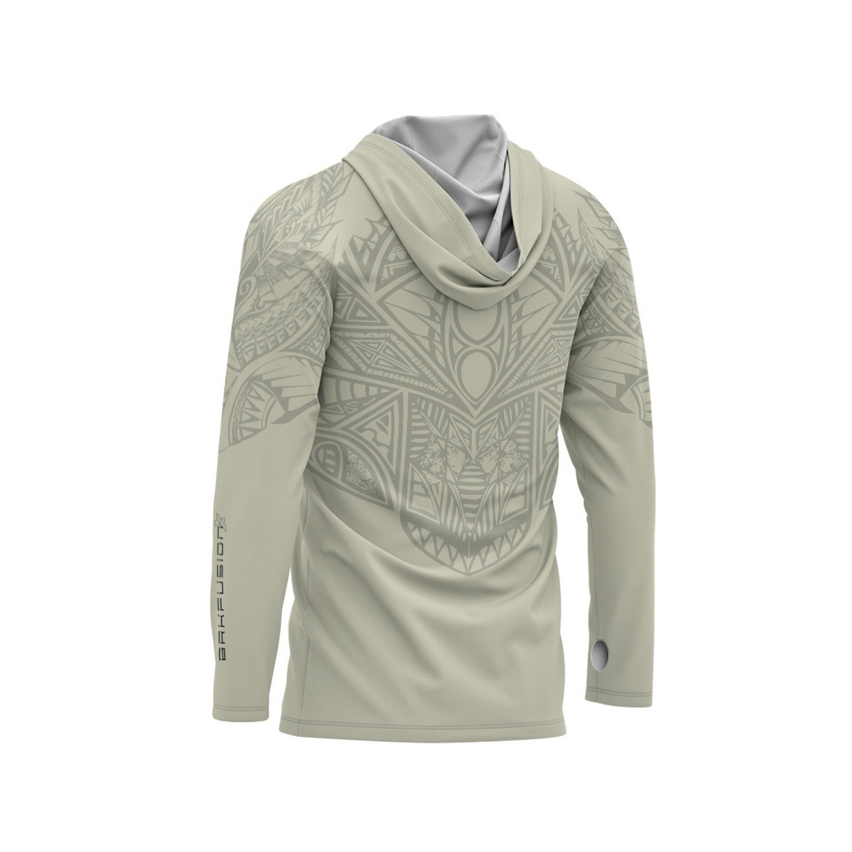 Camisa FusionX Maori Bege BRK com Proteção Solar UV50+ - Brk Fishing