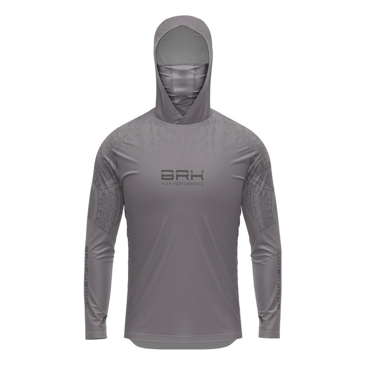 Camisa FusionX Maori Pacific Grafite BRK com Proteção Solar UV50+ - Brk Fishing