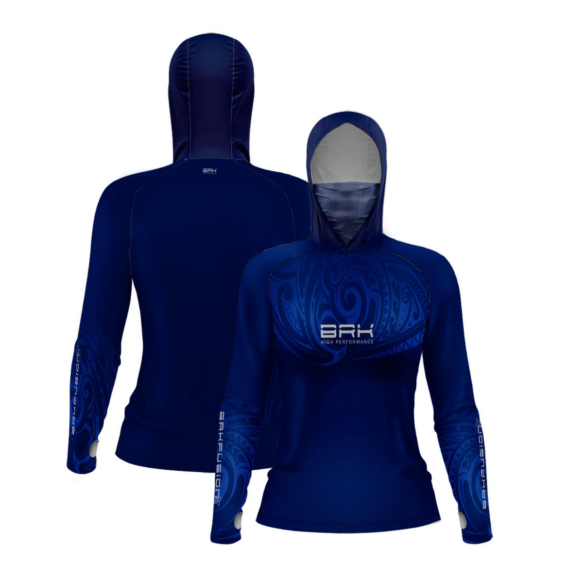 Camisa FusionX Feminina Maori Deep Ocean BRK com Proteção Solar UV50+ - Brk Fishing