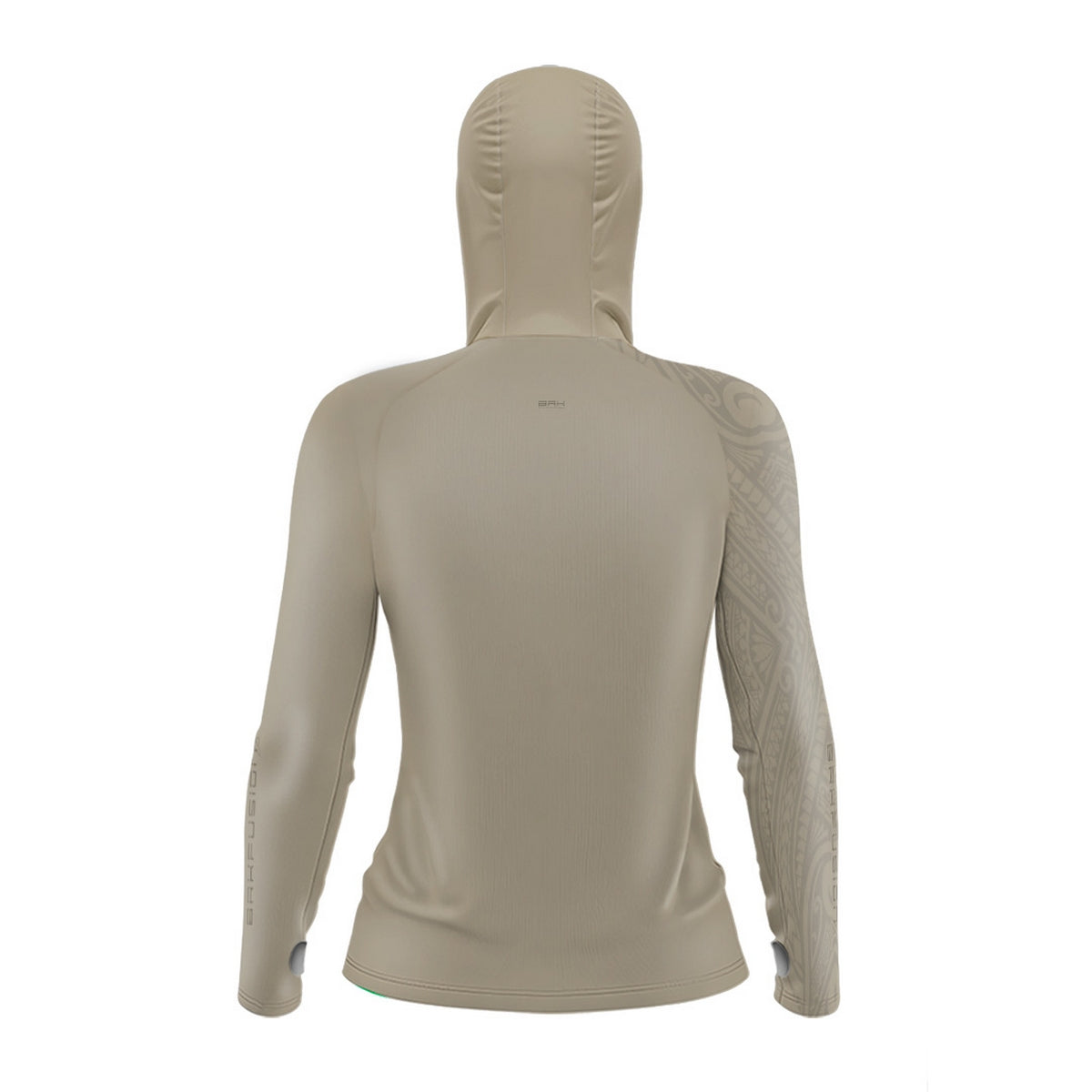 Camisa FusionX Feminina Maori Tribal Bege BRK com Proteção Solar UV50+ - Brk Fishing