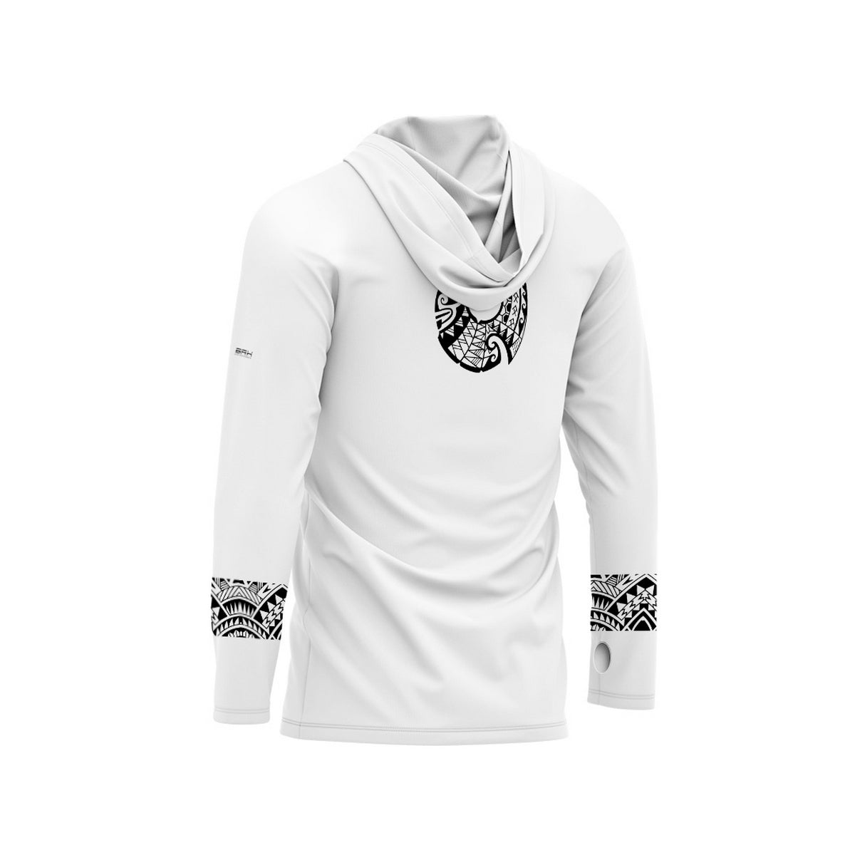 Camisa FusionX Maori Branca Âncora BRK com Proteção Solar UV50+ - Brk Fishing