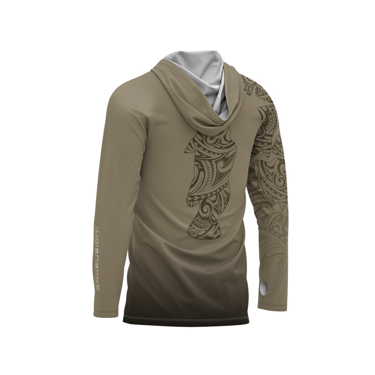 Camisa FusionX Maori Tucunaré Tribal BRK com Proteção Solar UV50+ - Brk Fishing