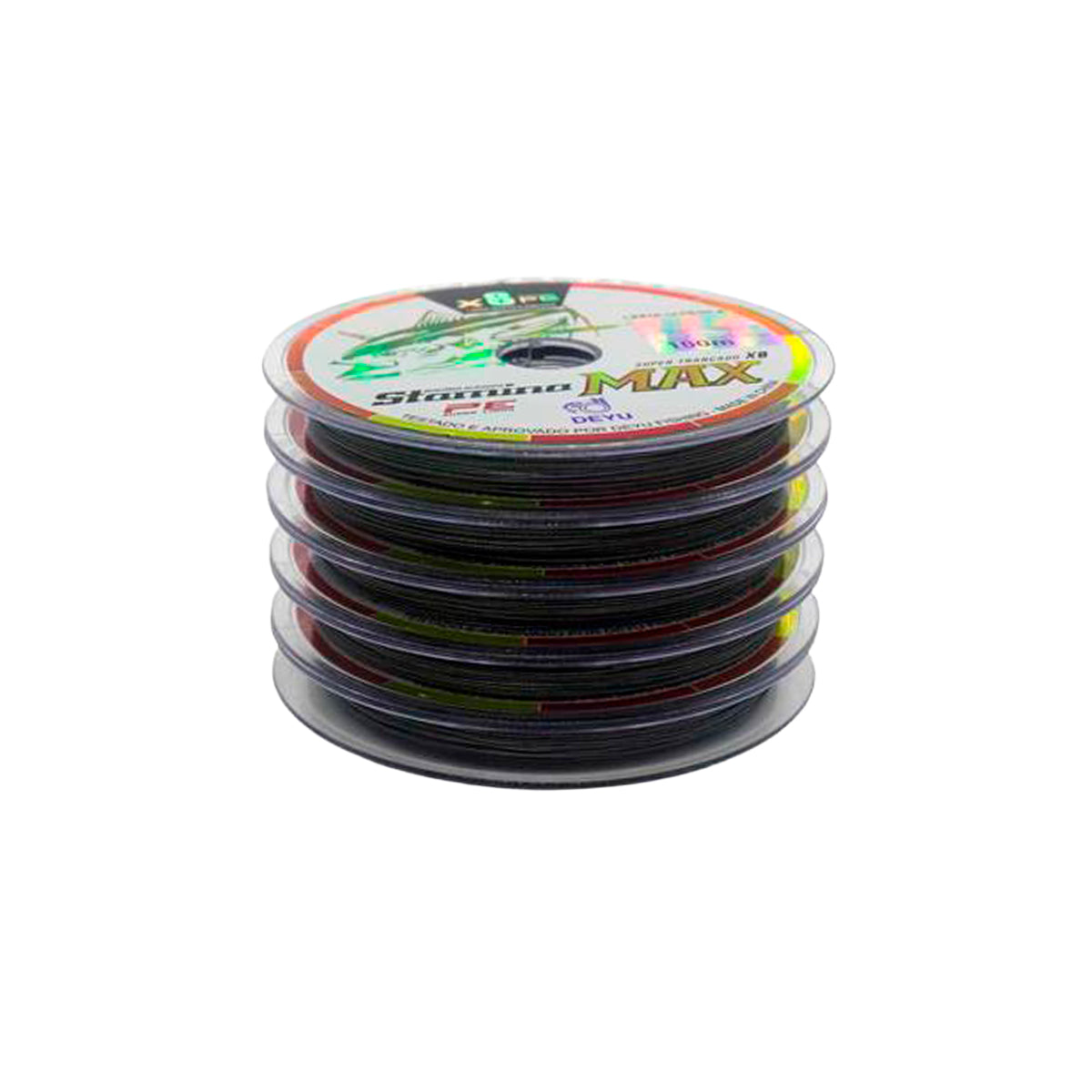 Linha de Pesca Deyu Multifilamento 8X Cinza