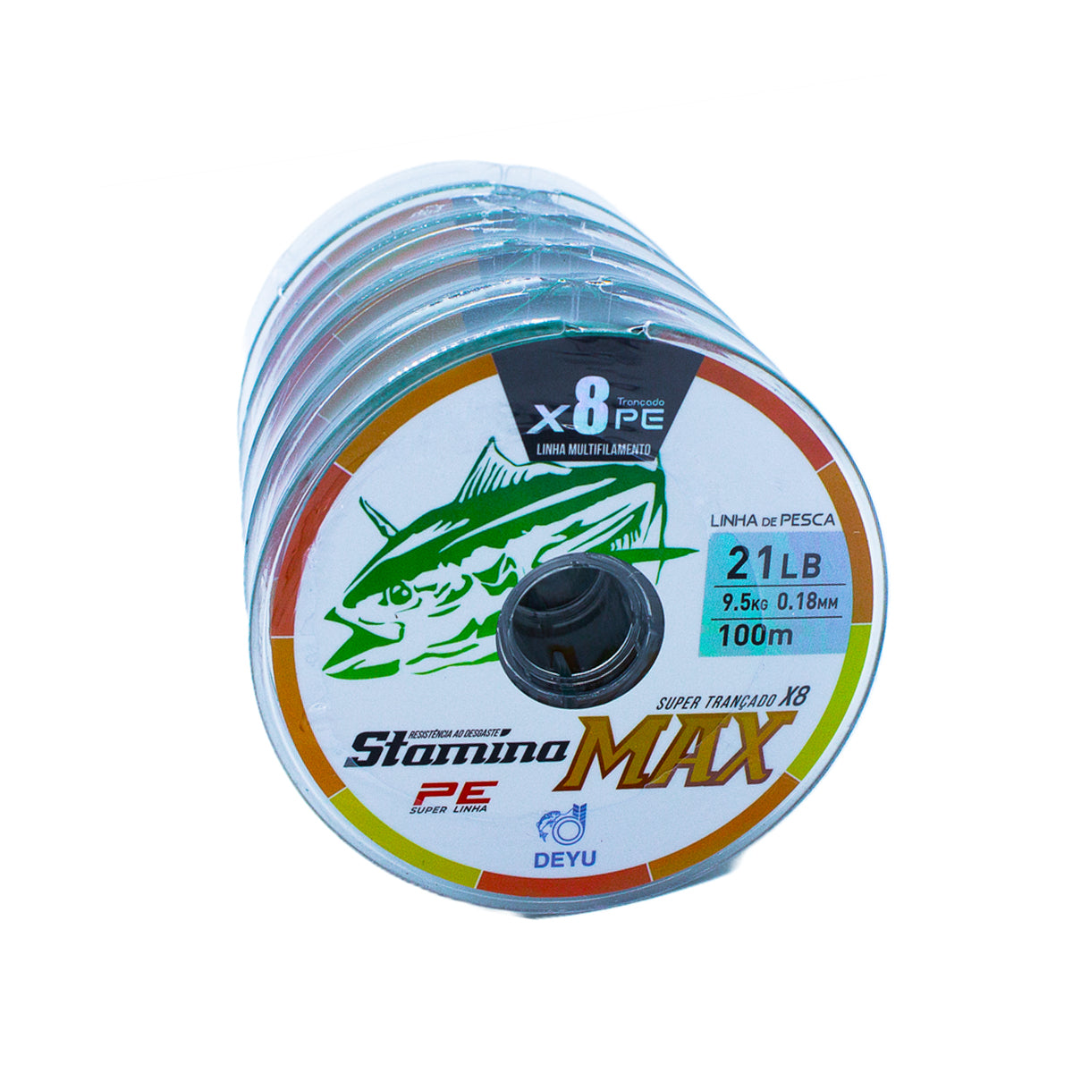 Linha de Pesca Deyu Multifilamento 8X Verde