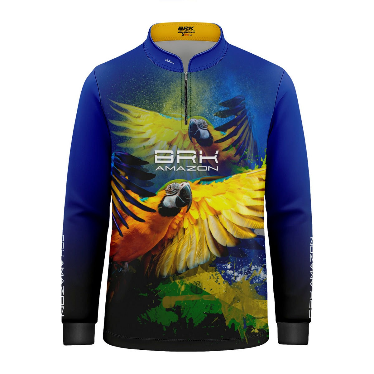 Camisa de Pesca Brk Amazon Arara Brasil com Proteção UV50 Brk Fishing