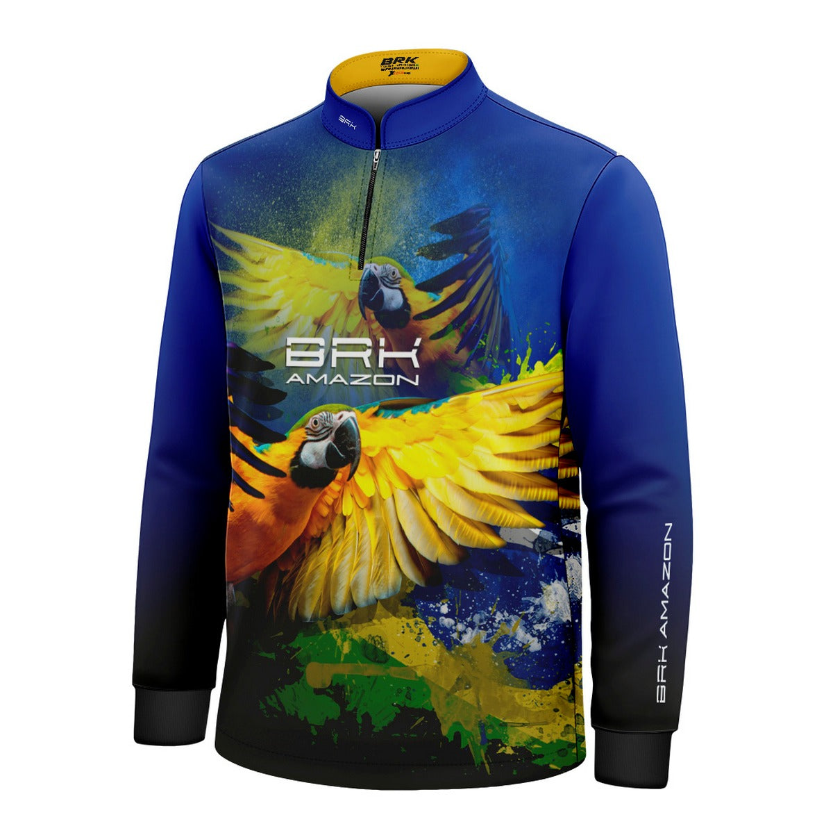 Camisa de Pesca Brk Amazon Arara Brasil com Proteção UV50 Brk Fishing