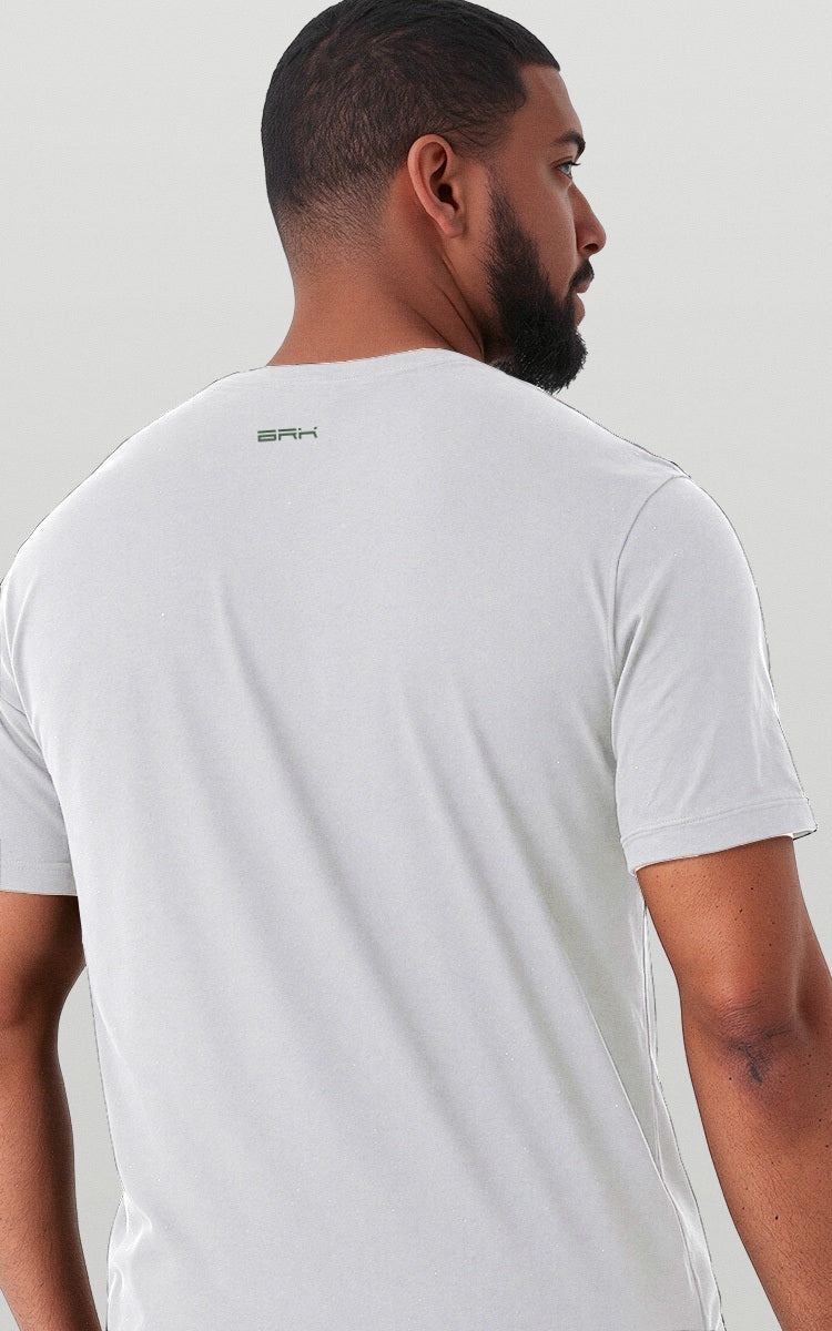 Camiseta Básica de Algodão Brk Branca Fishing Club Vara de Pesca Brk Fishing