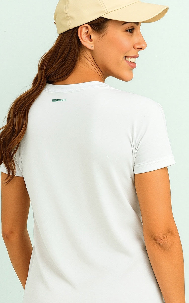 Camiseta Básica de Algodão Brk Branca Fresh Water Brk Fishing