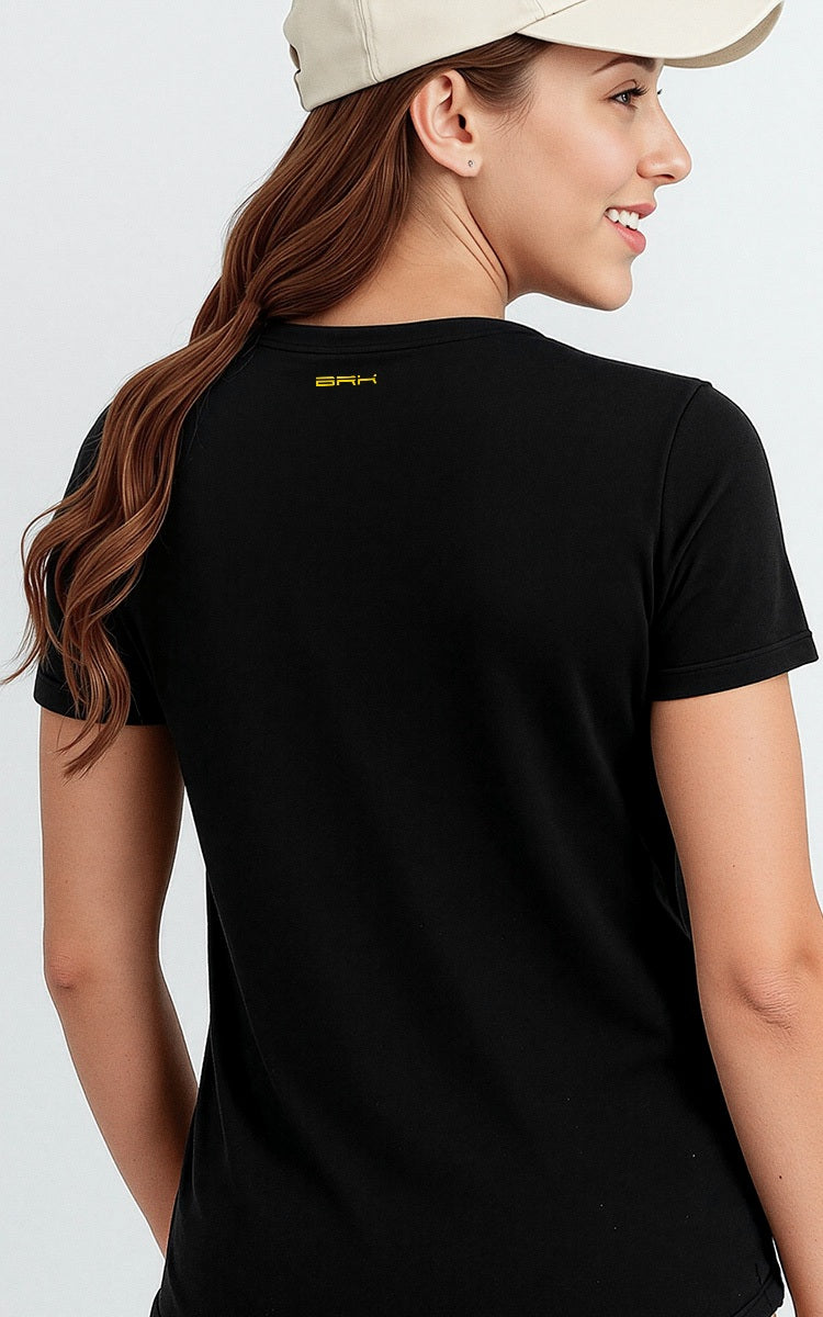 Camiseta Básica de Algodão Brk Preta Pescador Patriota Brk Fishing