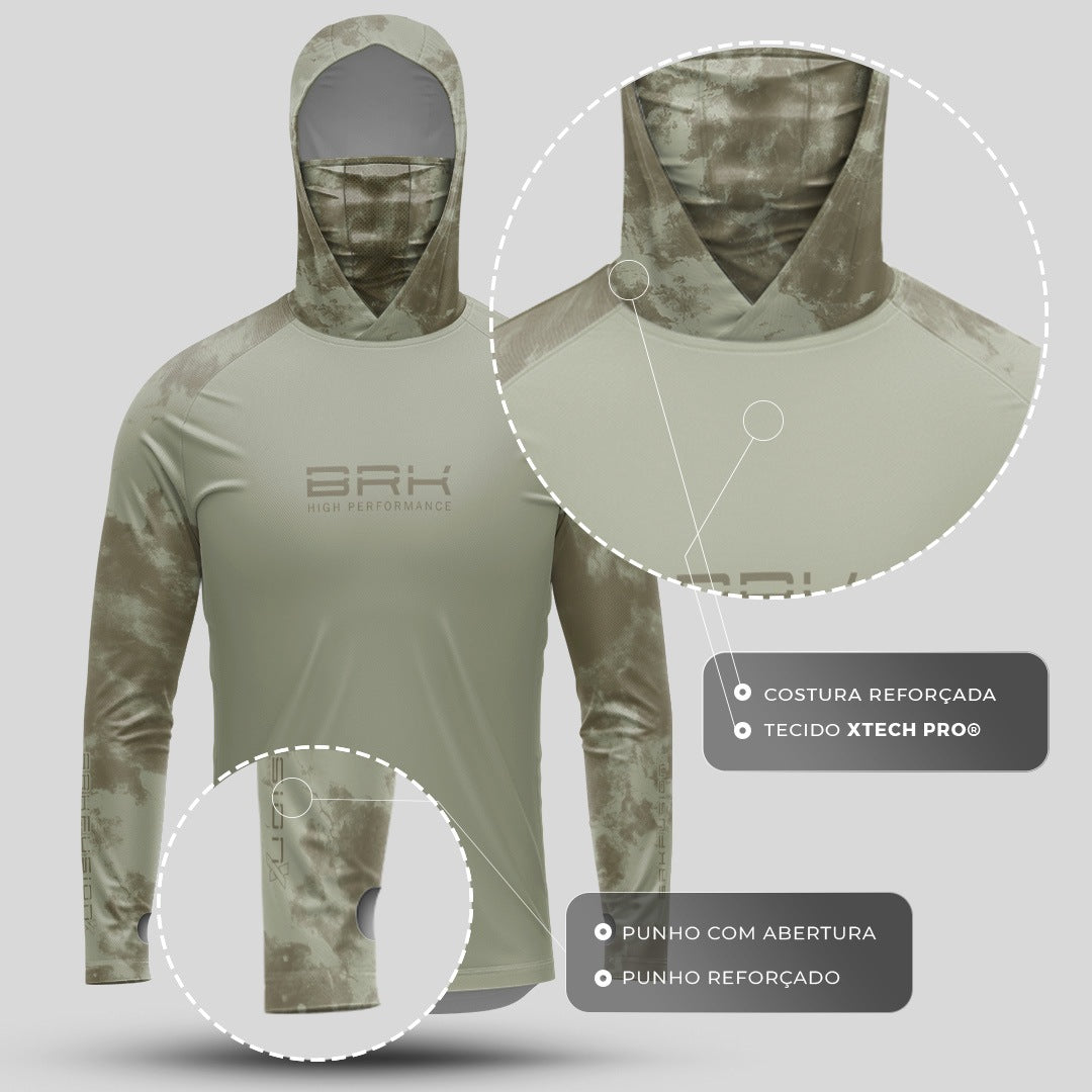 Camisa FusionX Brk Fishing Abacate com Proteção UV50+