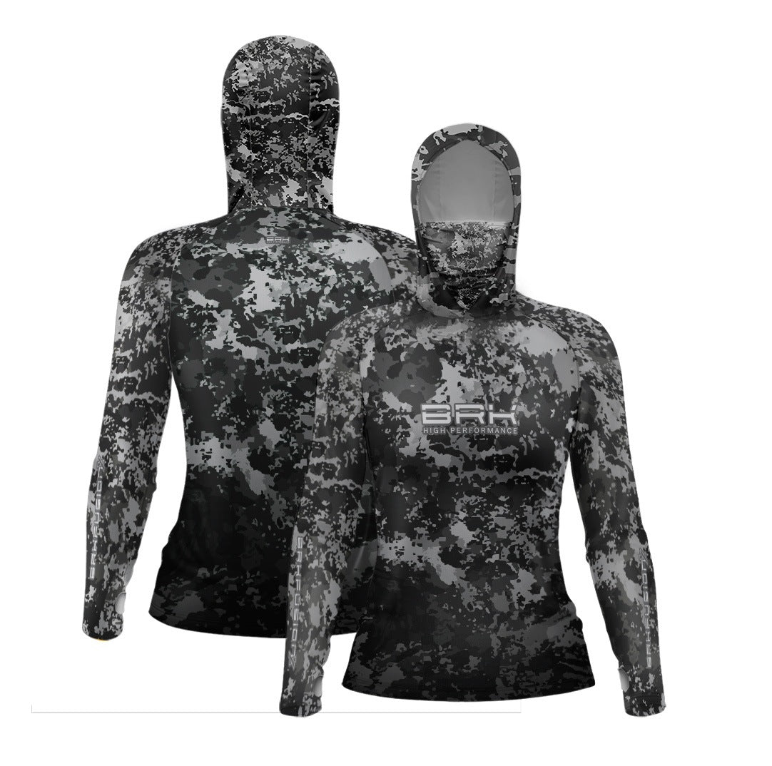 Camisa FusionX Feminina  Brk Fishing Cinza com Proteção UV50+