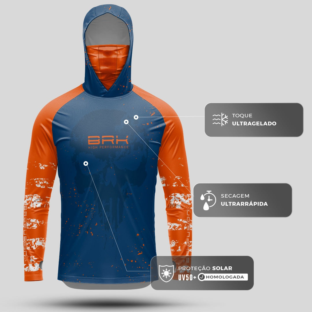 Camisa FusionX Brk Fishing EUA com Proteção UV50+