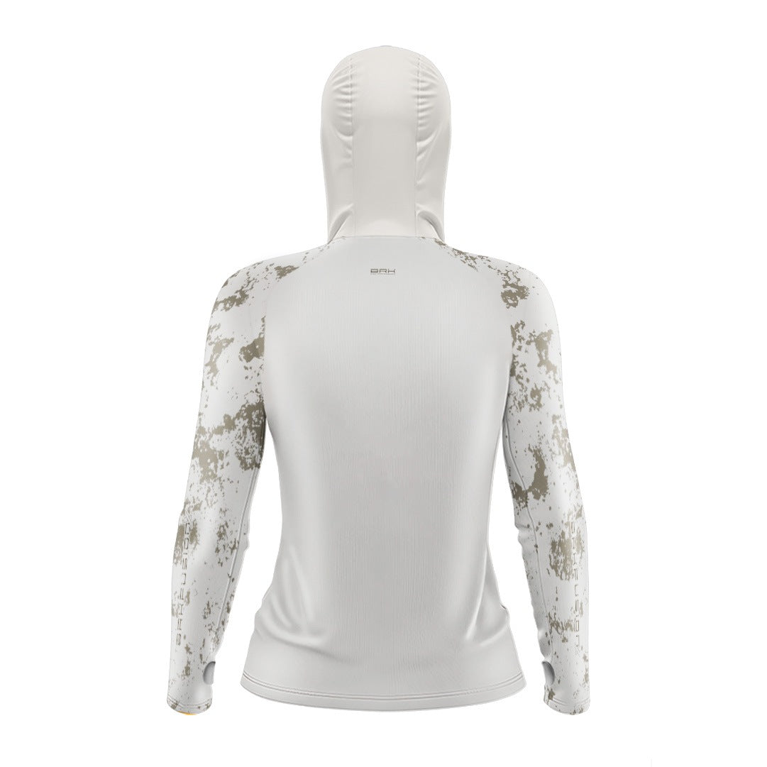 Camisa FusionX Feminina  Brk Fishing Mofo Caqui com Proteção UV50+