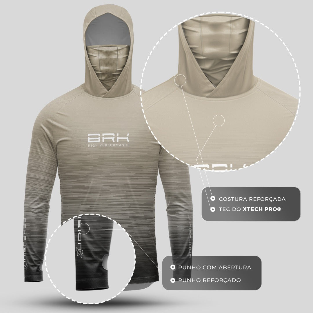 Camisa FusionX Brk Fishing Ruido Areia com Proteção UV50+